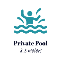 Private pool 8.5 Meters